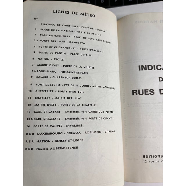 1962 Paris Street Maps Guide Book For Sale - Image 4 of 14