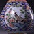 Wood Chinese Enameled "Bird & Flower" Vase With Antique Zitan Carved Dragon Box - 9 LBS For Sale - Image 7 of 9