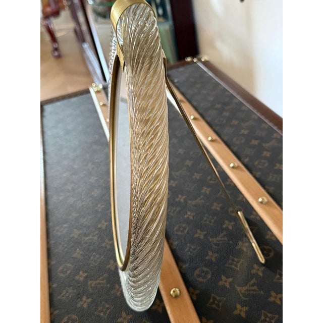 2000 - 2009 Oval Murano Glass Photo Frame, 2000s For Sale - Image 5 of 14