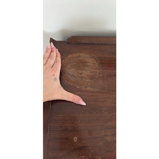 Broyhill 1940s Broyhill Mid Century Modern Walnut Tall Boy For Sale - Image 4 of 6
