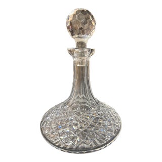 Mid 20th Century Waterford Crystal Lismore Ships Decanter For Sale