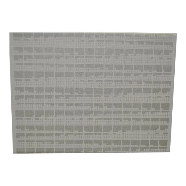 1974 Charles Hersey Vintage Op Art Gray Painting For Sale