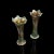 Glass Circa 1930 Vintage English Carnival Glass Decorative Flower Vases - A Pair For Sale - Image 7 of 13