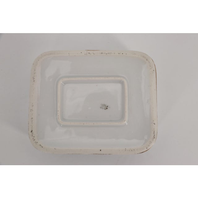 Antique 1800s Austrian Hand Painted Porcelain Lidded Sardine Box For Sale - Image 14 of 14