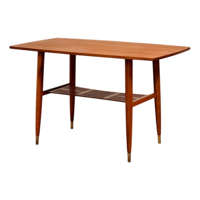 Coffee Table in Teak & Beech, Sweden, 1950s-1960s For Sale