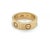 Late 20th Century Cartier Love 18k Yellow Gold 3 Diamond Band Ring W/Cert - Size 5 For Sale - Image 5 of 6