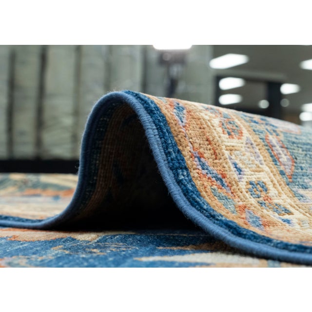 Blue Oriental Handmade Rug 8'9" x 12'1" #17782 For Sale - Image 8 of 8