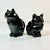 1950s Vintage Americana Boho Chic Majolica Black Cat Cream and Sugar - Set of 2, Halloween. For Sale - Image 13 of 13