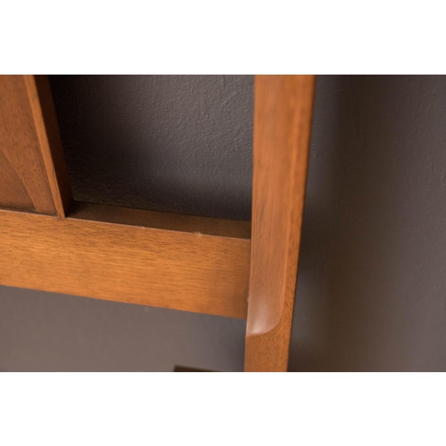 Mid Century Modern Broyhill Brasilia Queen Headboard Frame For Sale - Image 11 of 11