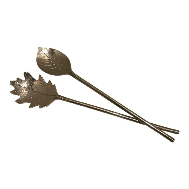 Mariposa Leaf Salad Servers 1990’s For Sale