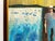 Wood Paul Bowen Vintage 1990's Provincetown Modernist " Untitled Blue Trees " Original Signed Framed Mixed Media Painting For Sale - Image 7 of 18