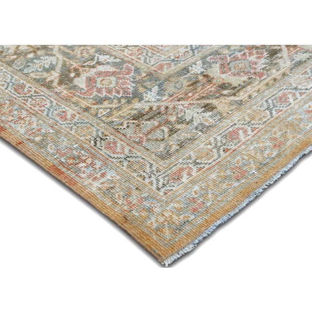 Transitional Antique Persian Mahal Rug For Sale - Image 3 of 6