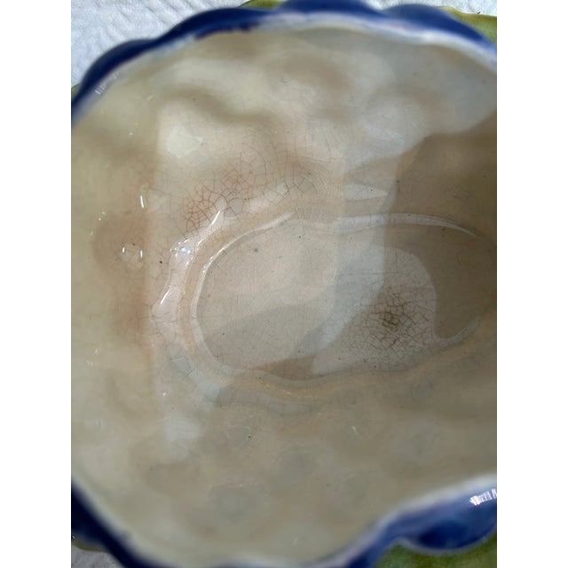 Purple 1930s French Sarreguemines Pottery Small Majolica Grapes Tureen For Sale - Image 8 of 9