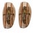 Italian Bronze and Pink Glass Wall Sconces, 1950s, Set of 2 For Sale - Image 11 of 11