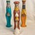 Mid-Century Modern MCM Hand Painted Ceramic Figures of the Three Wise Men - Set of 3 For Sale - Image 3 of 11