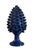 2000 - 2009 Pair of Vintage Italian Blue Glazed Ceramic Pine Cone Statuettes For Sale - Image 5 of 10