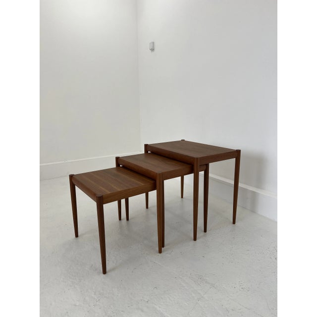 Wood Nesting Tables in Teak, Denmark, 1960s, Set of 3 For Sale - Image 7 of 13