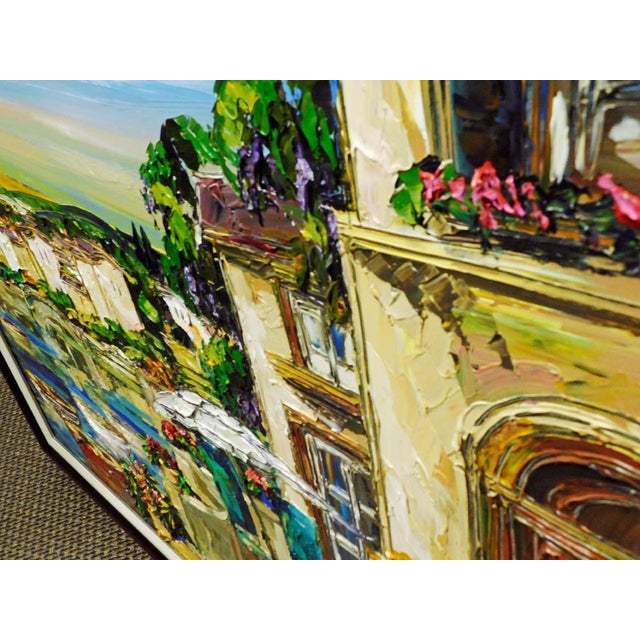 Maya Eventov "La Vista Balcone" Original Acrylic on Canvas, H.Signed Me781806 For Sale - Image 10 of 13