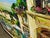 Maya Eventov "La Vista Balcone" Original Acrylic on Canvas, H.Signed Me781806 For Sale - Image 10 of 13