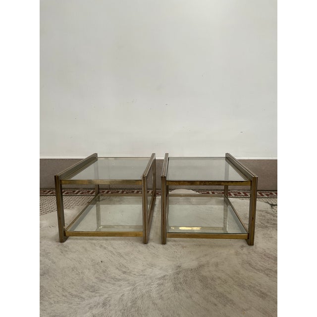 Late 20th Century Pair of Glass Top Coffee Tables For Sale In Raleigh - Image 6 of 15