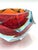 Murano Glass Sommerso Diamond-Shaped Ashtray, 1960s For Sale - Image 9 of 11