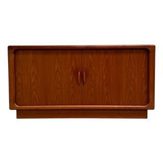 Danish Sideboard in Teak with Tambour Doors from Dyrlund, 1960s For Sale