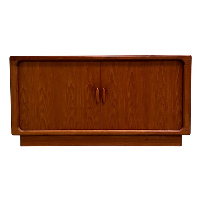 Danish Sideboard in Teak with Tambour Doors from Dyrlund, 1960s For Sale