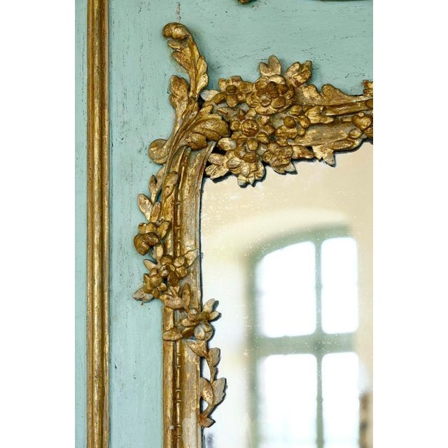 Large Transition Wooden Mirror, 18th Century For Sale - Image 11 of 15