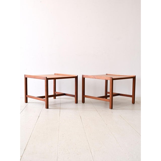 Karl-Erik Ekselius Swedish Teak Coffee Tables by Karl-Erik Ekselius, 1950s, Set of 2 For Sale - Image 4 of 14