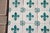 Baroque Antique 19th Century Portuguese Heraldic Motif Tiles With Teal Fleur-De-Lis Set of 28 For Sale - Image 3 of 14