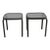 Pair of Patio End Tables W/ Glass Tops For Sale