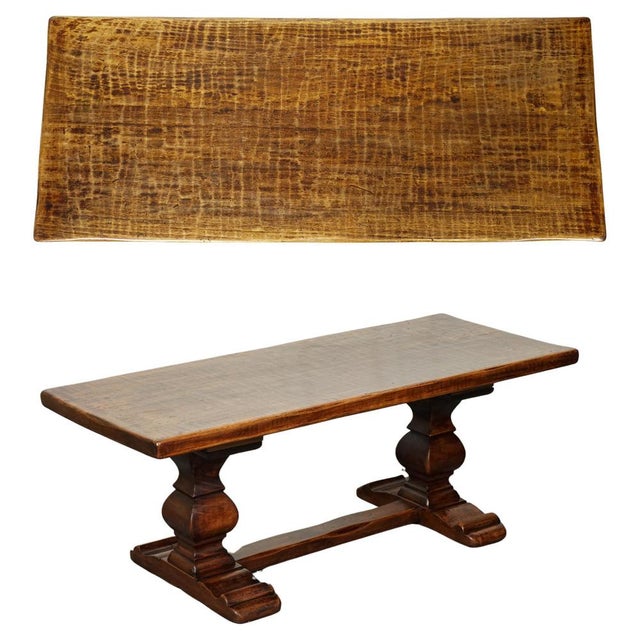 Vintage Refectory Oak Coffee Table For Sale - Image 15 of 15