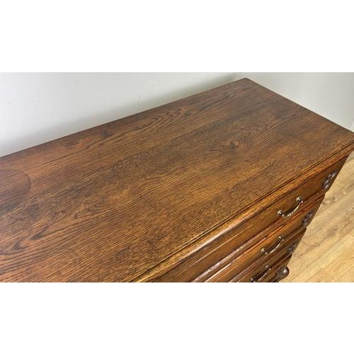 Vintage French Louis Carved Oak Chest of 4 Drawers For Sale - Image 16 of 18