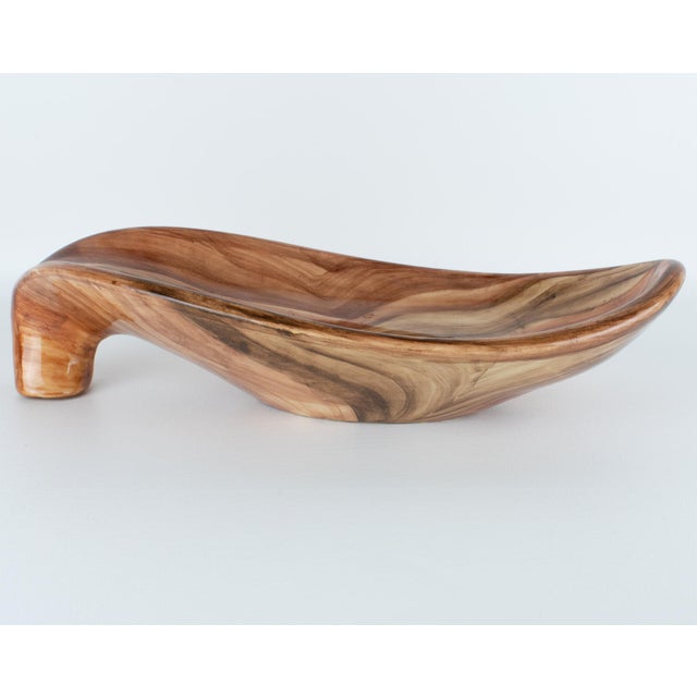 Saint-Jean-du-Desert, Marseille Ceramic Centerpiece, Faux-Wood Decor, circa 1950 For Sale - Image 10 of 15