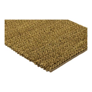 Part & Parcel Goods Jute Weave Runner, 2’6”x8', Olive For Sale