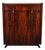 Mid Century Modern Flame Mahogany Tall Dresser For Sale