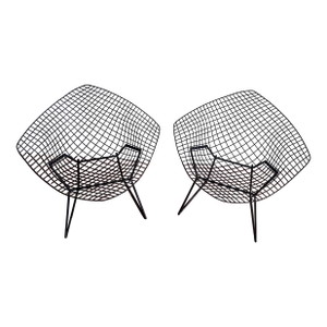 1960s Bertoia Diamond Chairs, Attributed - Set of 2