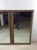 1960s Mid Century Modern Long Rectangular Wall Mirror With Two Glass Panels and Wood Accent For Sale - Image 5 of 18
