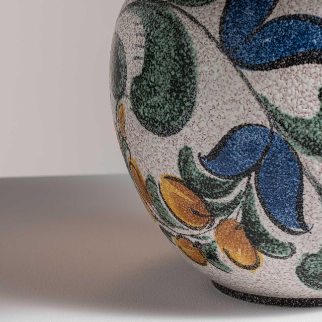 1970s 1970s Germany Blue Ceramic Table Lamp For Sale - Image 5 of 15