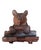 Antique Carved Wooden Inkwell with Glass Insert by Bear Brienz, 1880s-1910s For Sale - Image 15 of 16