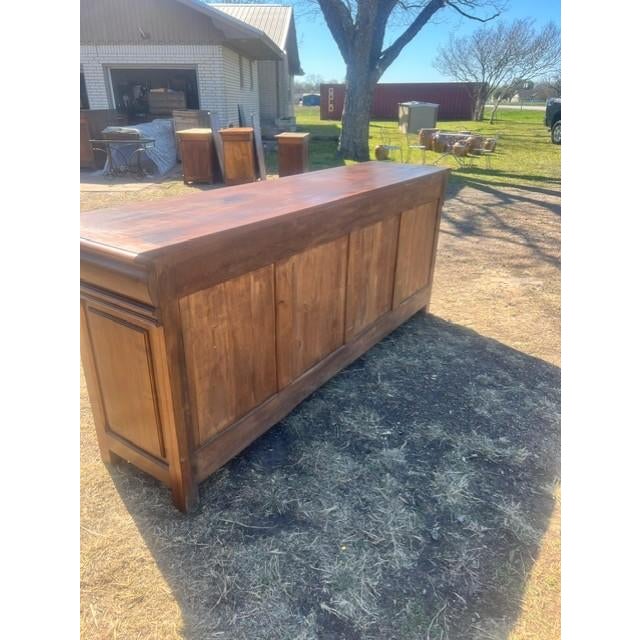 19th Century French Renaissance Solid Walnut Sideboard / Buffet For Sale - Image 10 of 18