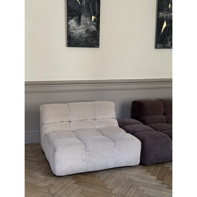 Textile Tufty Modular Sofa, Set of 3 For Sale - Image 7 of 14