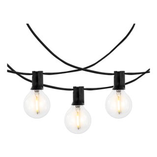 Jenica, 25 Light, 300" Outdoor String Light, Black For Sale