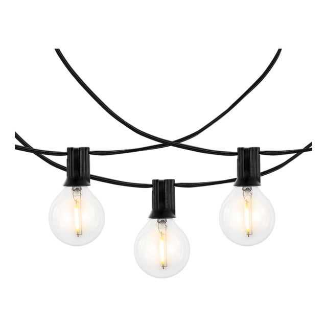 Jenica, 25 Light, 300" Outdoor String Light, Black For Sale