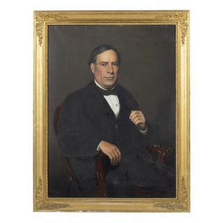 J. Stewart, Portrait of a Gentleman, Oil on Canvas For Sale