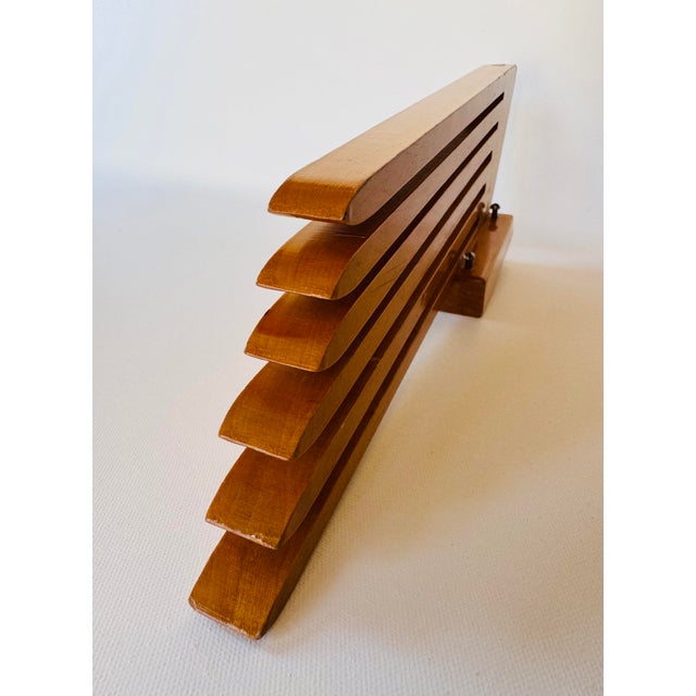 1930's Art Deco Slak-Rak Wall Organizer Magazine Rack Samuel Applestone Seattle For Sale - Image 4 of 10