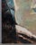 A painting by French artist Robert Falcucci (1900-1989) depicting a seated female nude bather. Post Impressionist style...