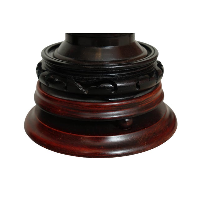 Bronzed Chinoiserie Table Lamps, a Pair For Sale - Image 9 of 9