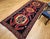 1900 - 1909 Antique Northwest Persian Runner Rug, Hand-Knotted Wool, Geometric Medallions Pattern, 4x10, Navy & Red For Sale - Image 5 of 18