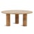 Travertine & Cane Round Coffee Table For Sale In Los Angeles - Image 6 of 6